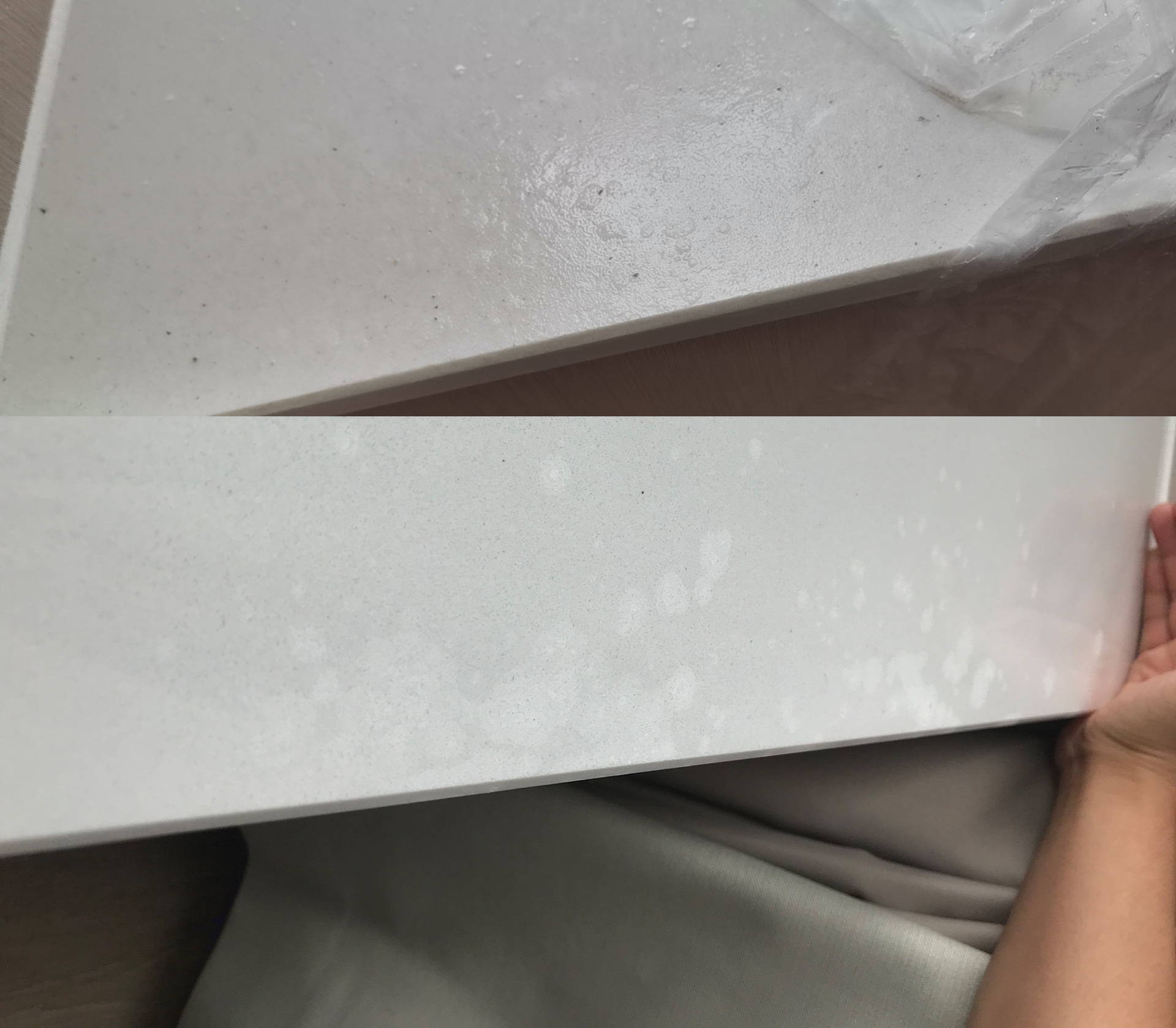 窗帘上滑落水珠对大理石造成腐蚀 窗帘上滑落水珠对大理石造成腐蚀
